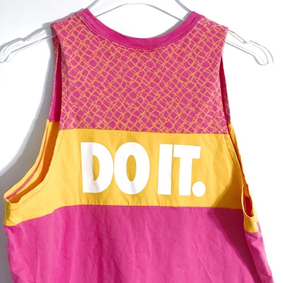 Nike Pink & Melon Retro, Colorblock Graphic Tank - Picture 7 of 8